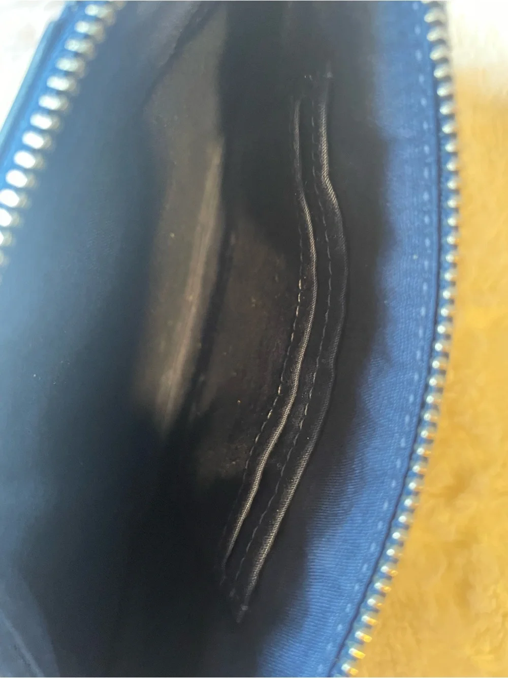 Coach Blue Denim Signature Jacquard Wristlet